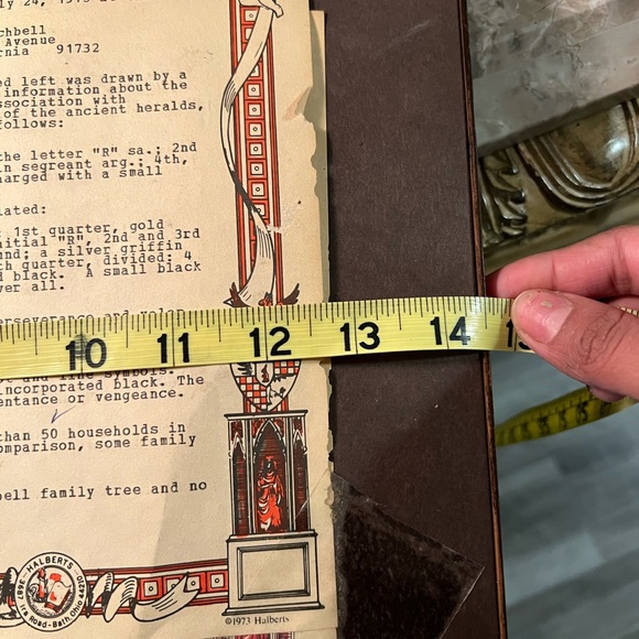 Vintage Halbert’s Coat Of Arms Royal Crest Shield Sword Wall Decor RICHBELL 70s - Picture 7 of 15